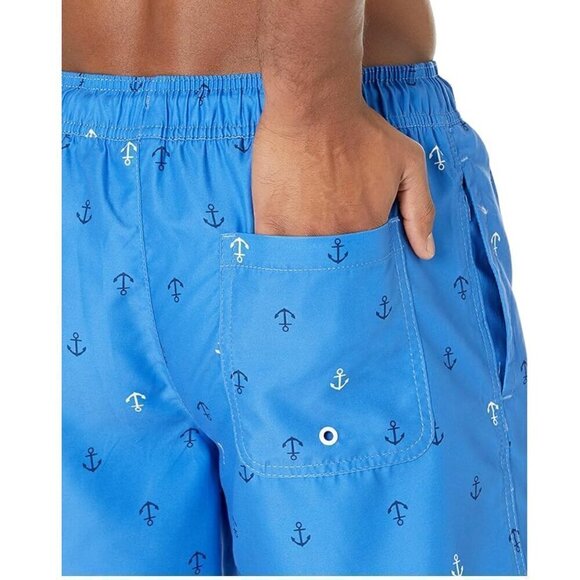 Amazon Essentials Men's 7" Quick-Dry Swim Trunk Blue Anchors Size XL - Picture 5 of 7